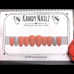 “Early Amber” 🍑  Press-On Nails 💅🏼✨